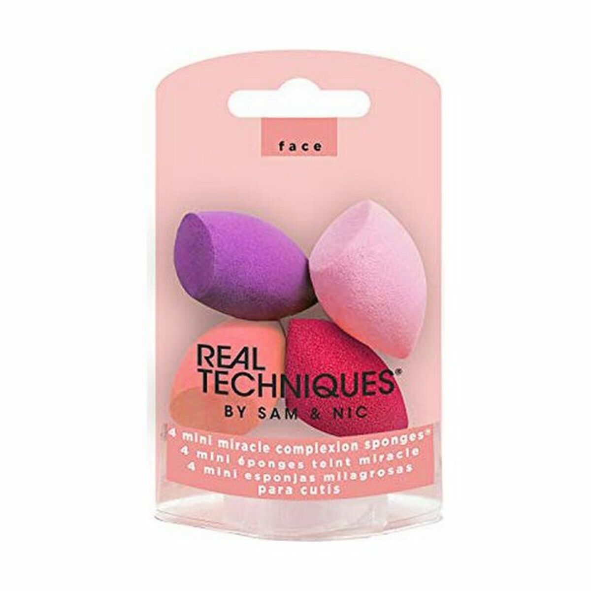 Hubka na make-up Miracle Complexion Mini Real Techniques 1492 (4 pcs) 4 Kusy